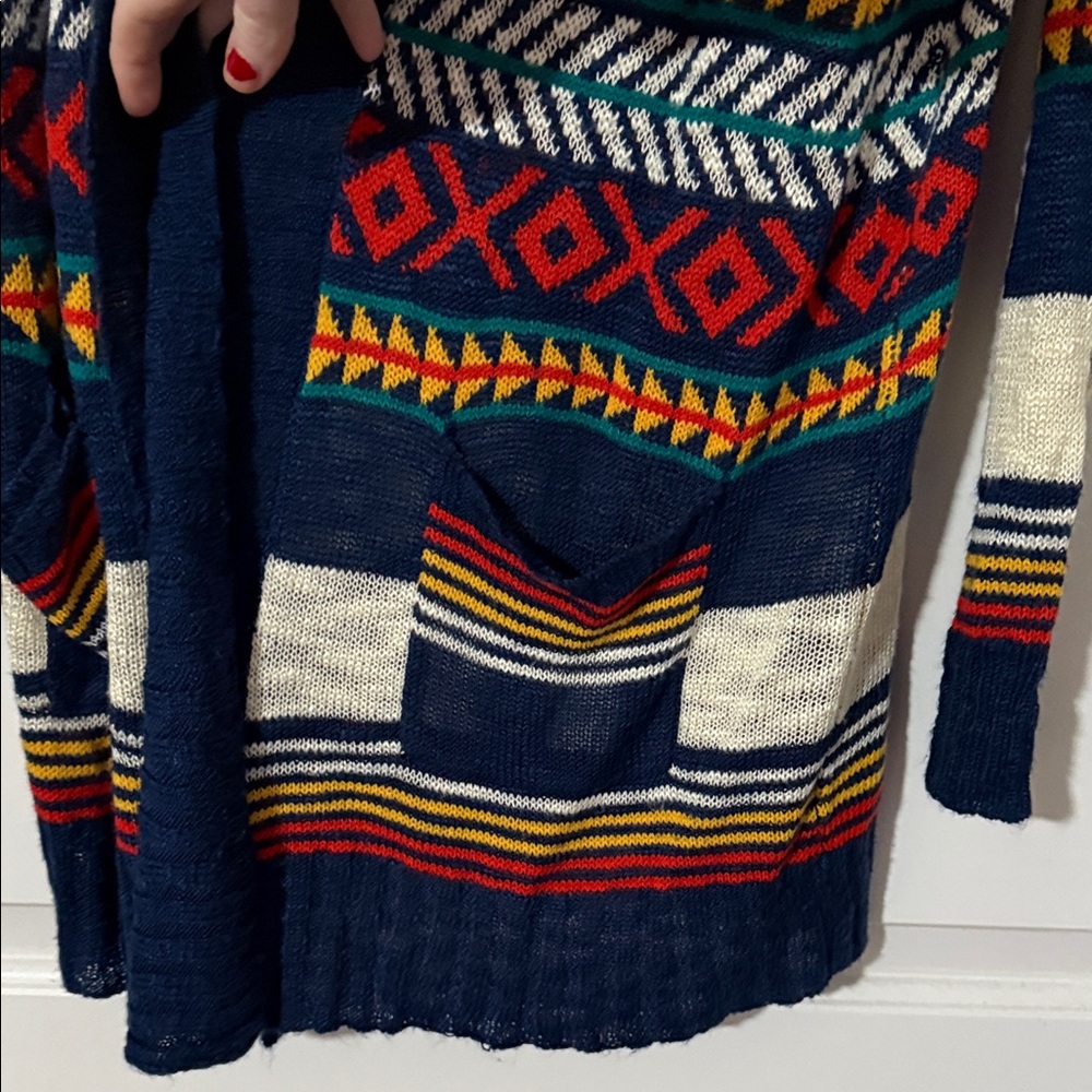 Red Camel Multicolor Patterned Cardigan - Picture 4 of 5